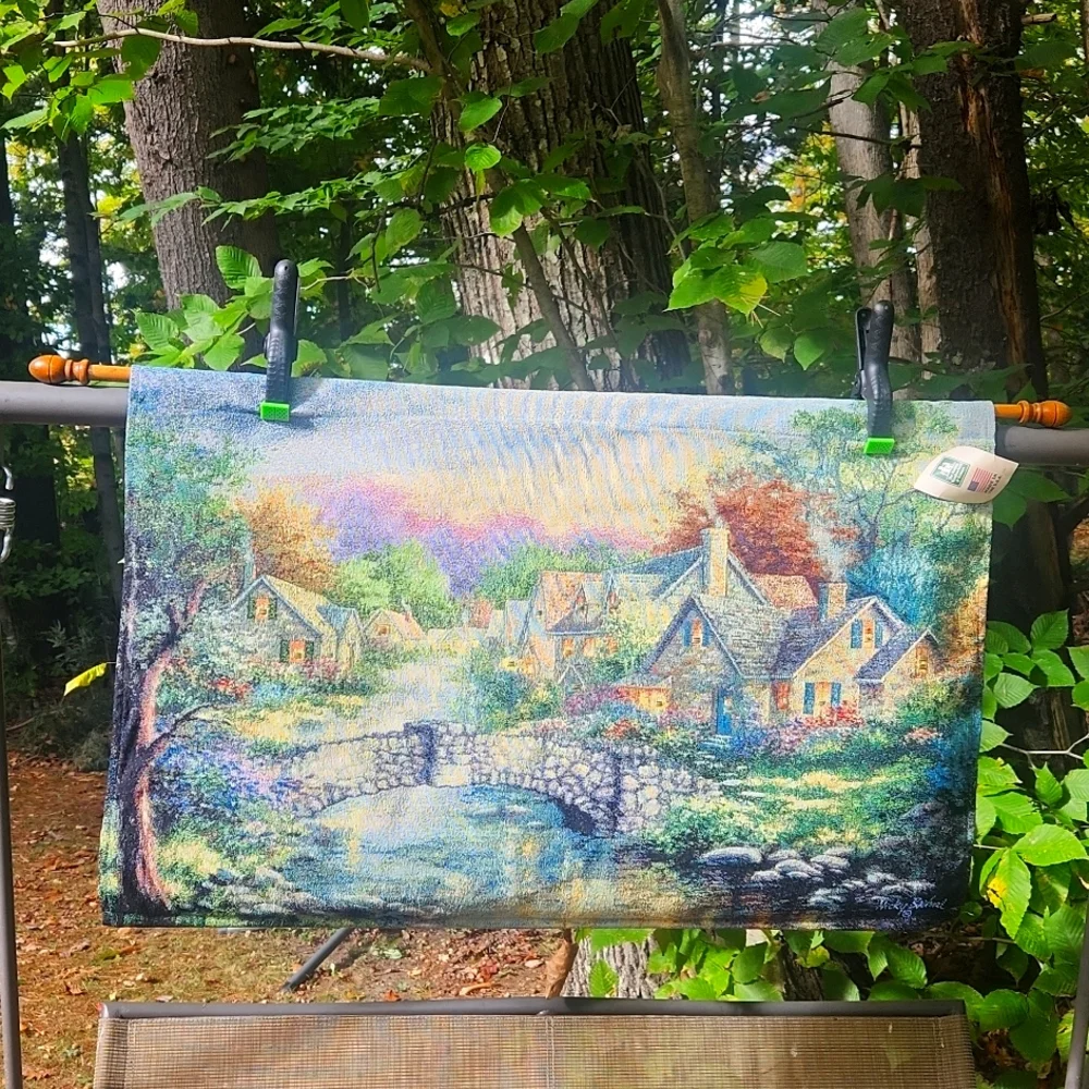 Large Jacquard woven Stonehenge Wall Tapestry Hanging Made In The USA